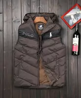 polo ralph lauren gilet sans hombreches zipper santa monica brown